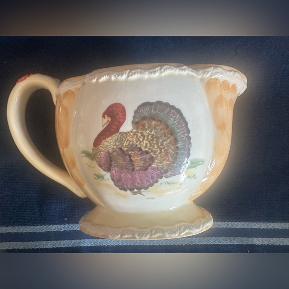 BELLA CASA By Ganz Turkey Gravy Boat Salt & Pepper Shakers 3 Pc Thanksgiving Set - Picture 4 of 12